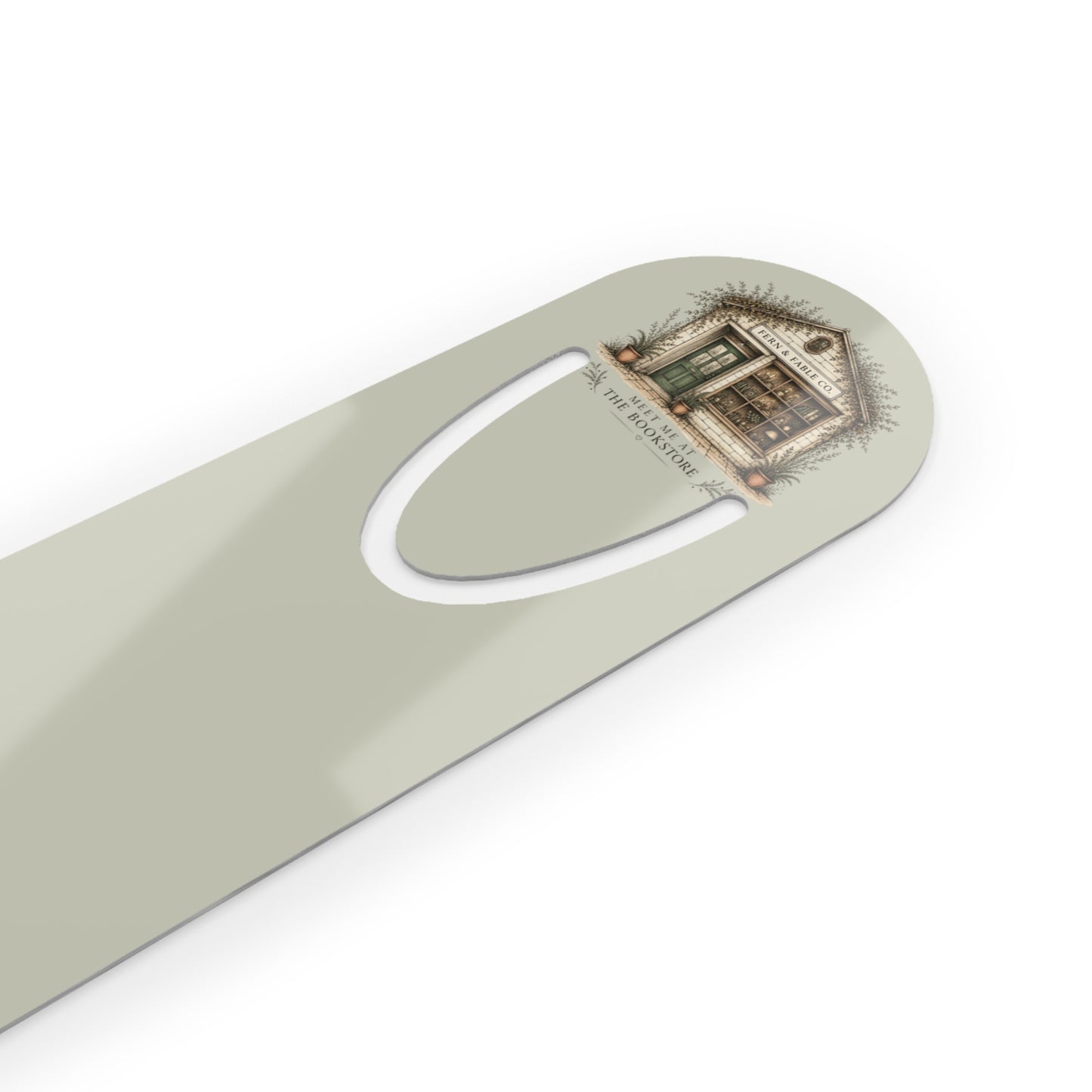 The Cosy Reader's Collection "Meet Me at the Bookstore, " Metal Bookmark