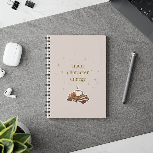 Main Character Energy A5 Spiral Notebook