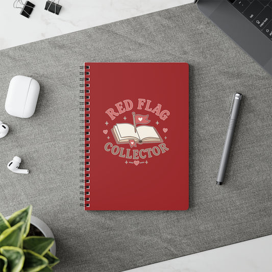 Red Flag Collector A5 Spiral Notebook