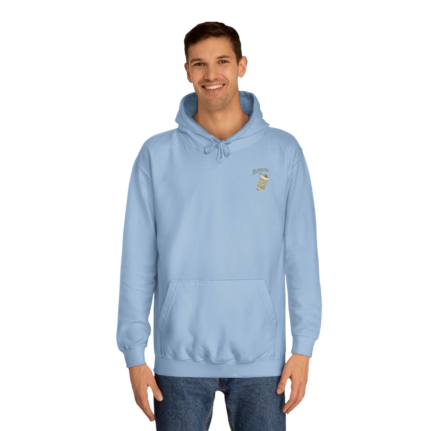 'Running on Spite' - Retro Soda Can Graphic College Hoodie