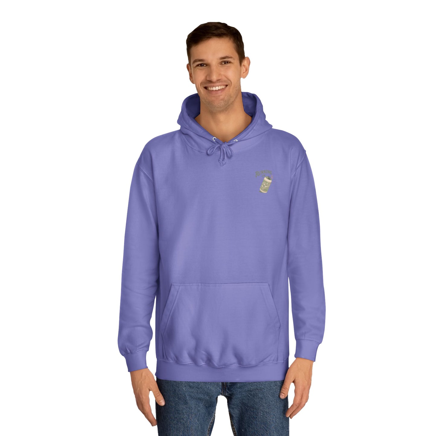'Running on Spite' - Retro Soda Can Graphic College Hoodie