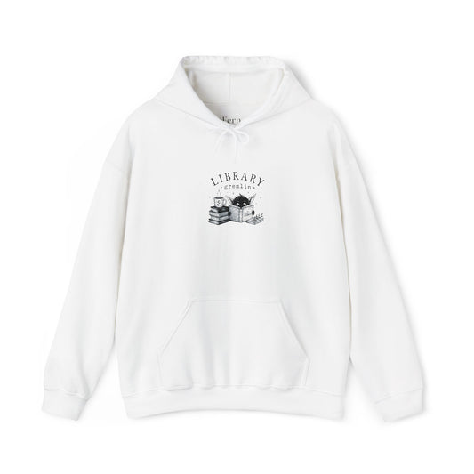 Library Goblin Hoodie - Cosy Booklover Graphic Sweatshirt