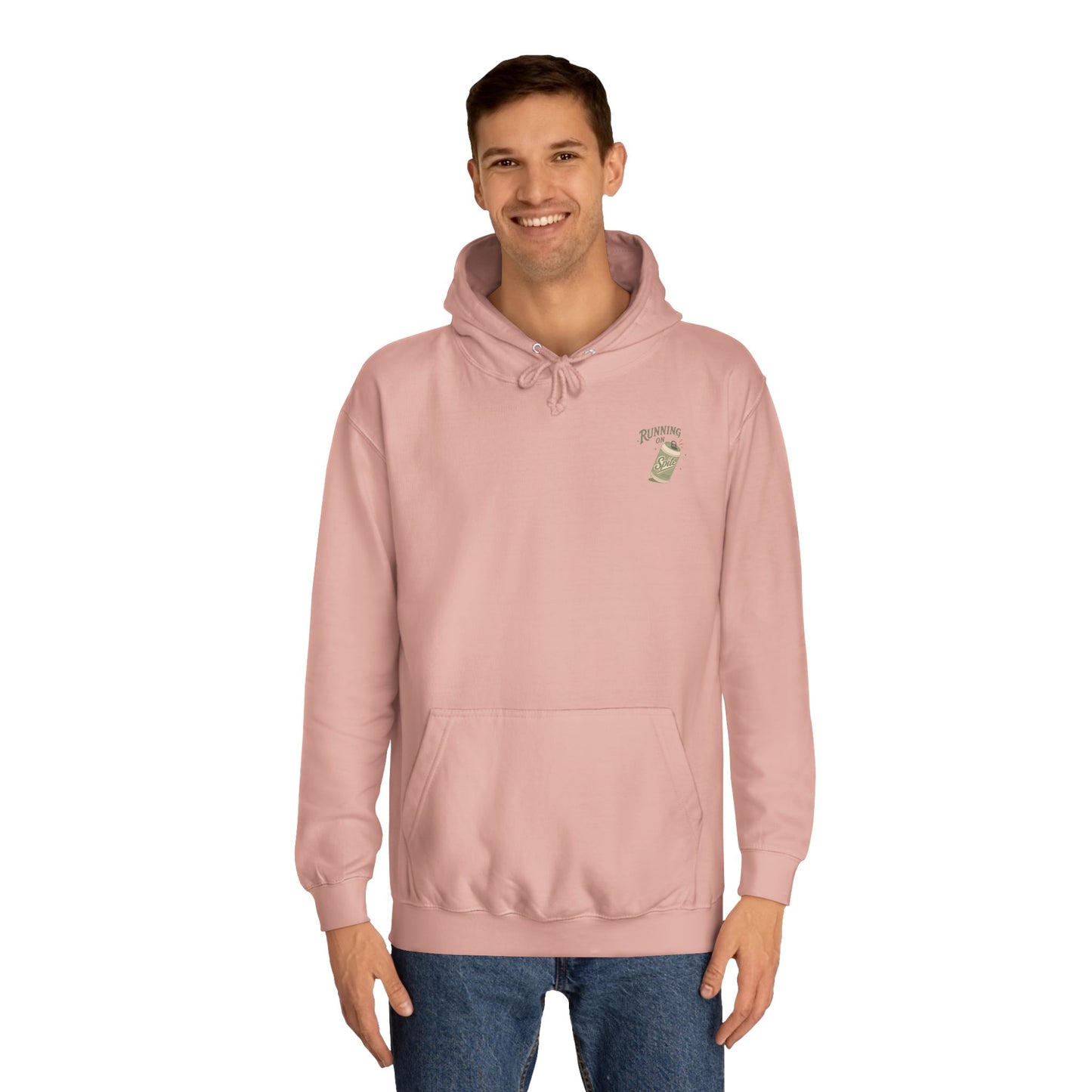 'Running on Spite' - Retro Soda Can Graphic College Hoodie