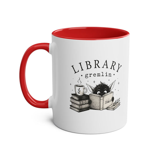 Library Gremlin Coffee Mug - 11oz Two-Tone