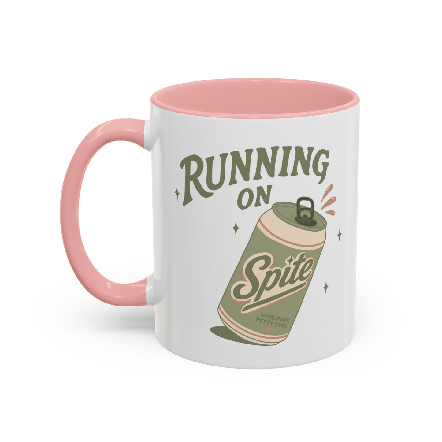 'Running on Spite' -  Retro Soda Can Accent Mug (11/15oz)