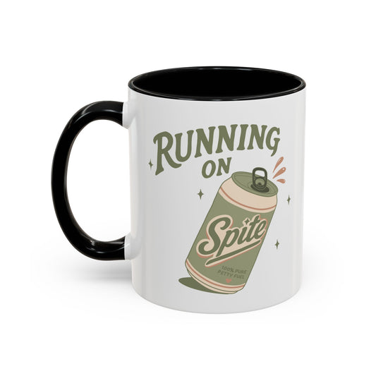 'Running on Spite' -  Retro Soda Can Accent Mug (11/15oz)