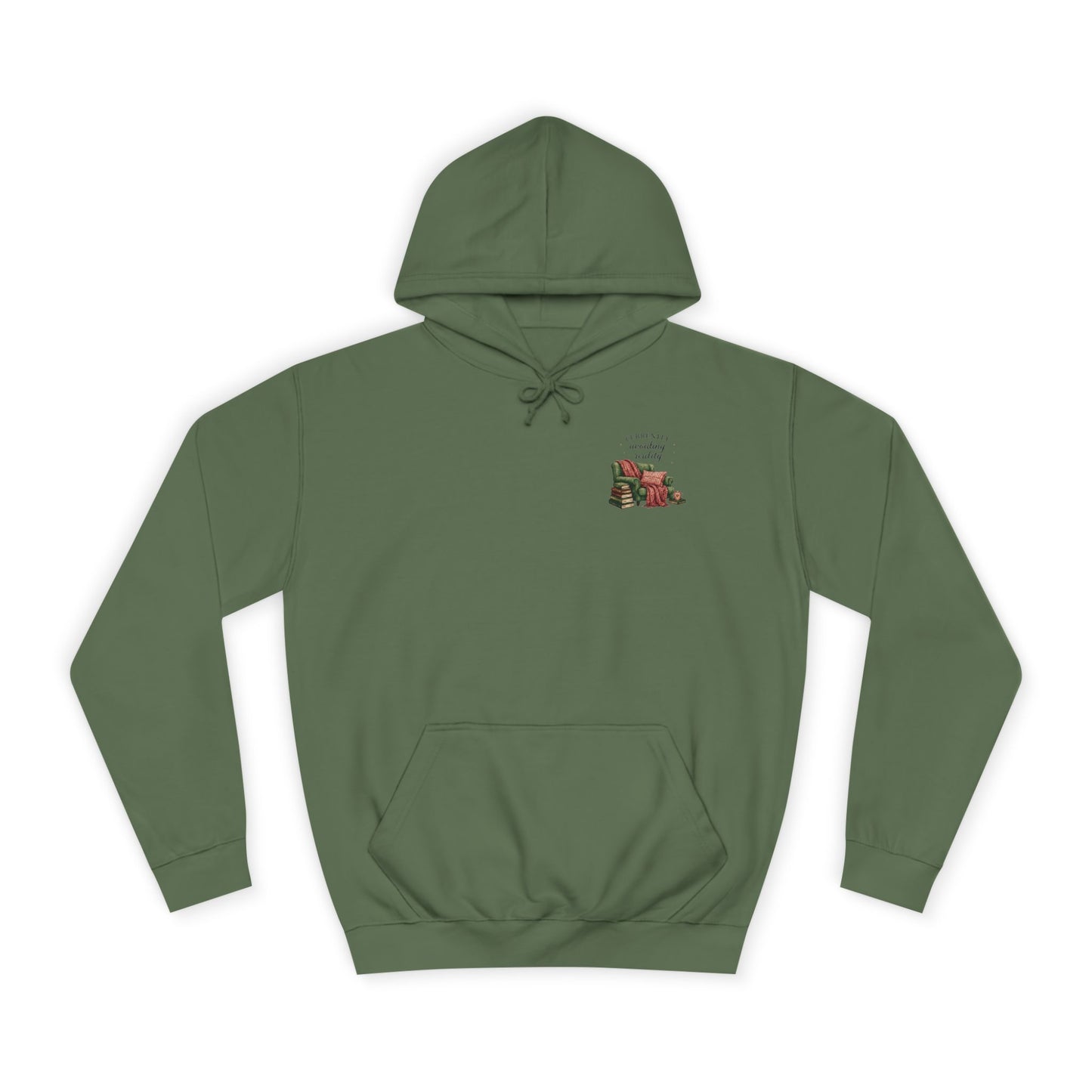 Cosy Reading Hoodie -'Currently Avoiding Reality' Booklover Pullover