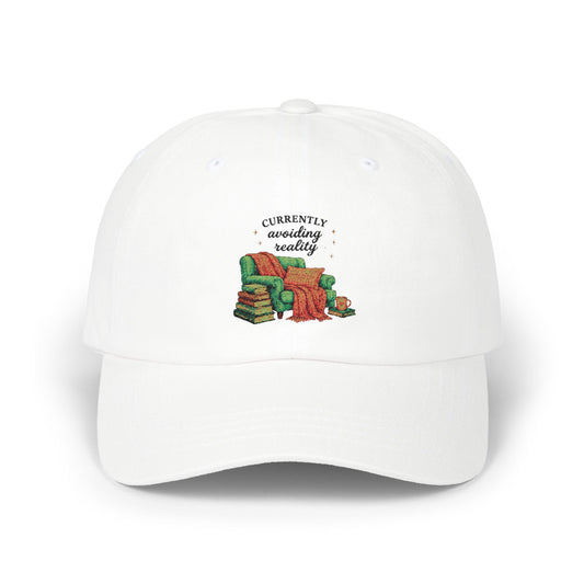 "Currently Avoiding Reality" Cosy Reading Hat