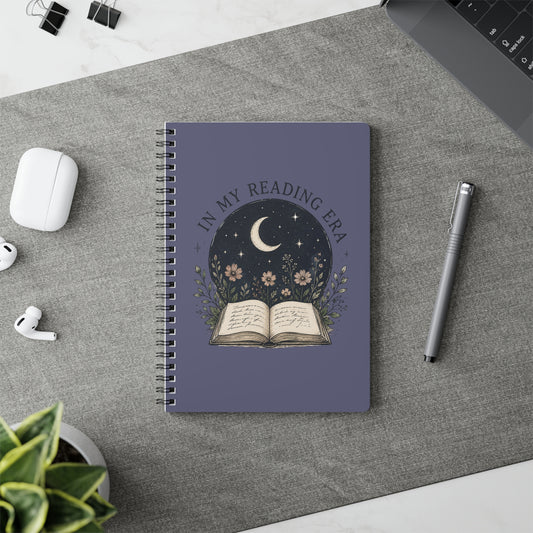 Reading Era Spiral Notebook - "In My Reading Era" A5 Wire bound Journal