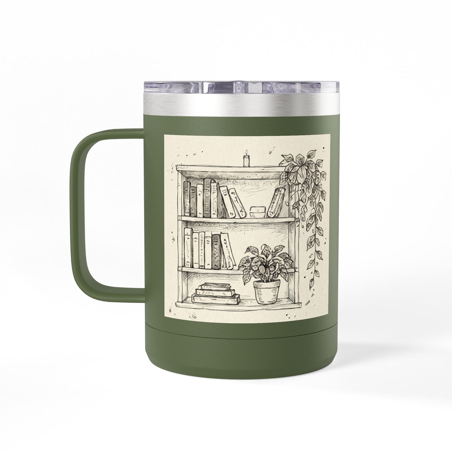 Botanical Sketch 15oz Tumbler Mug - Bookshelf