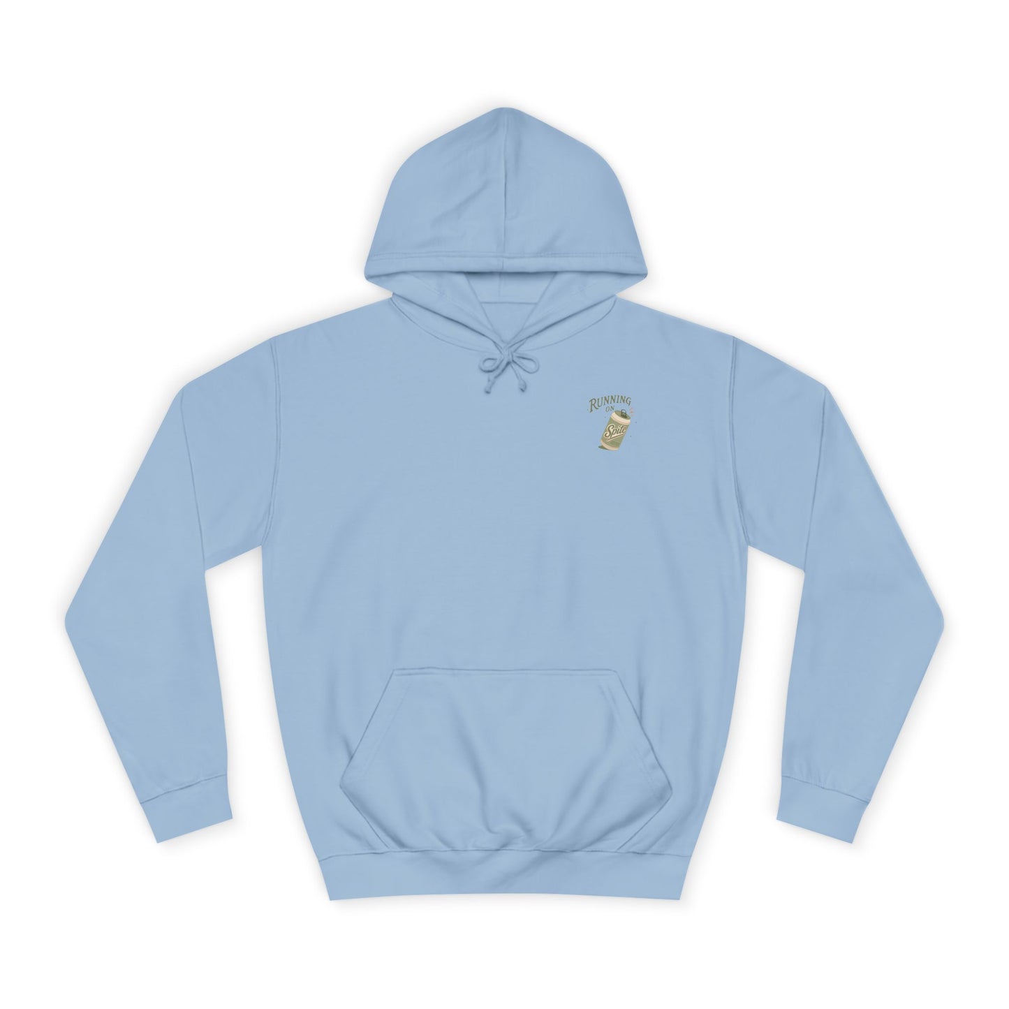 'Running on Spite' - Retro Soda Can Graphic College Hoodie