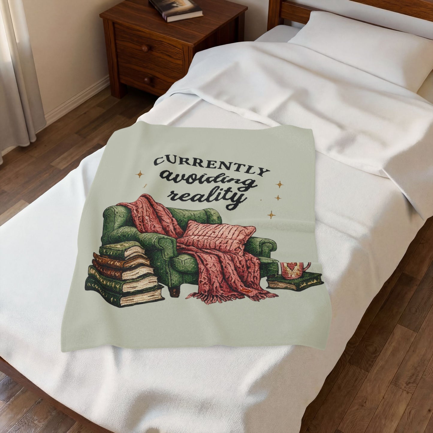 "Currently Avoiding Reality" Cosy Reading Throw
