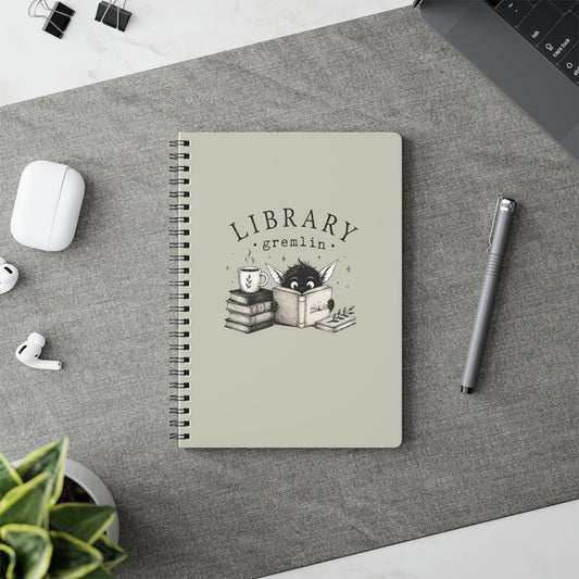Library Gremlin A5 Wirebound Notebook