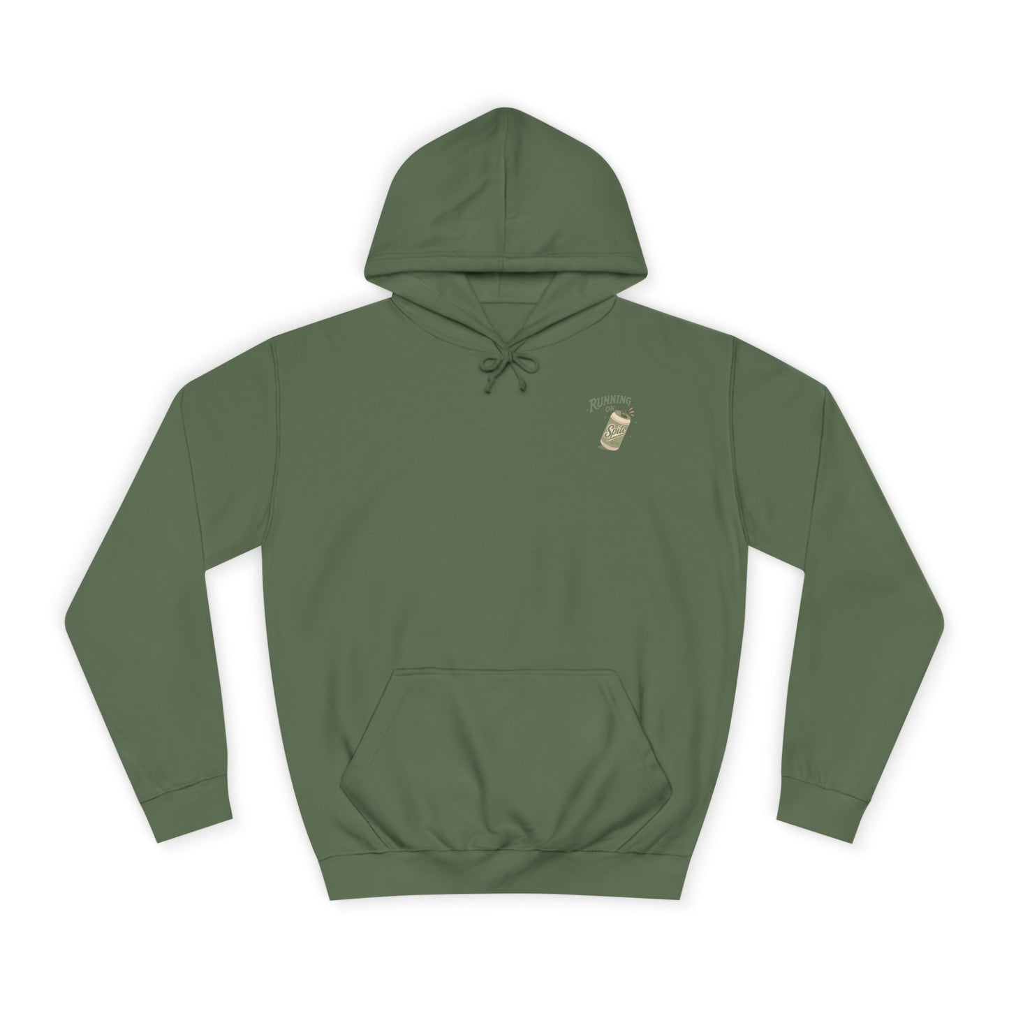 'Running on Spite' - Retro Soda Can Graphic College Hoodie
