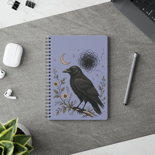 Raven Moon A5 Spiral Notebook