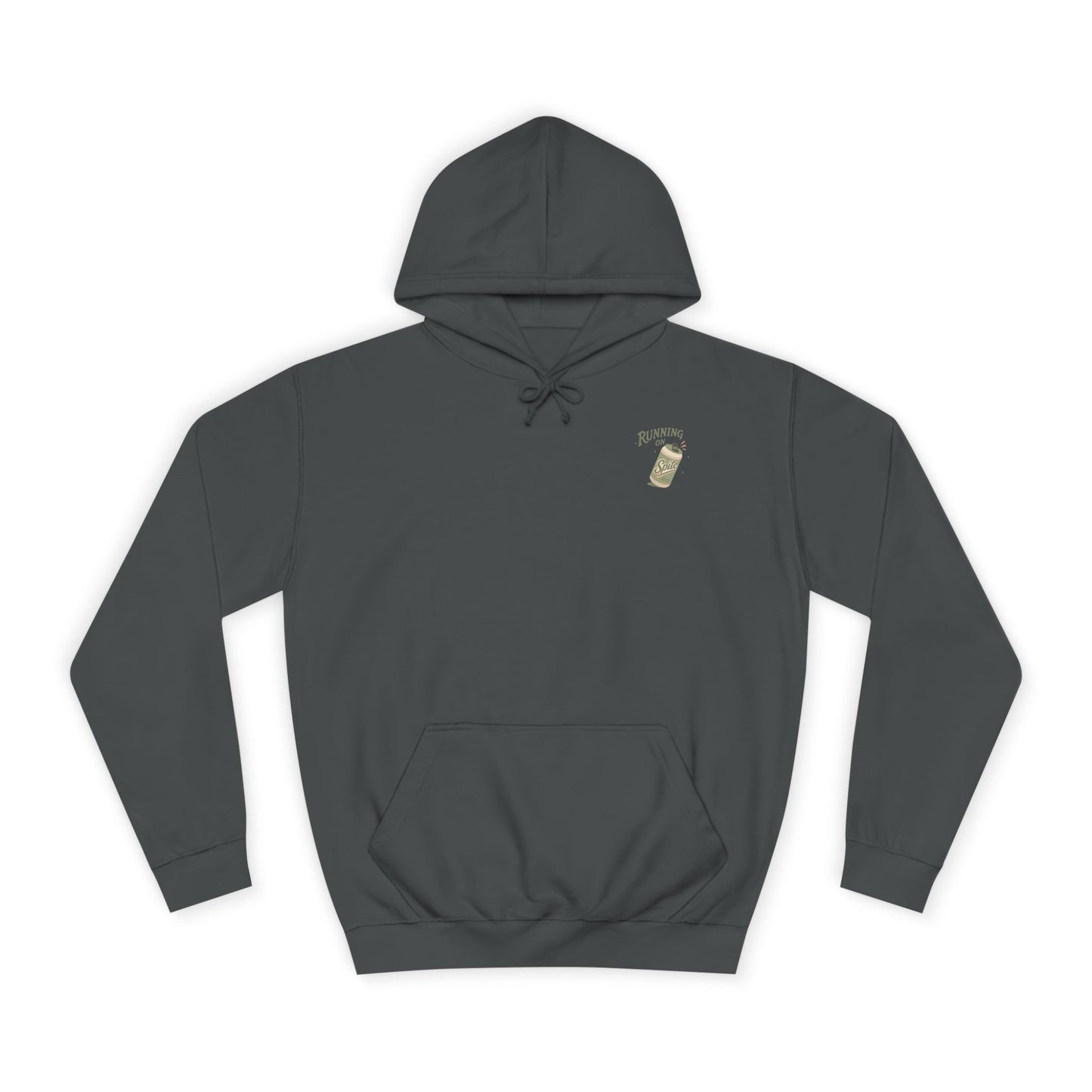 'Running on Spite' - Retro Soda Can Graphic College Hoodie