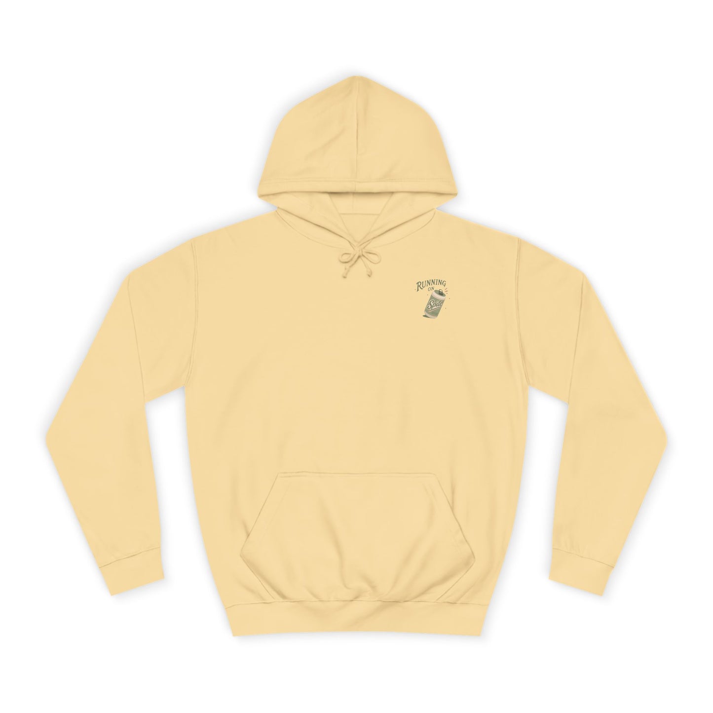 'Running on Spite' - Retro Soda Can Graphic College Hoodie