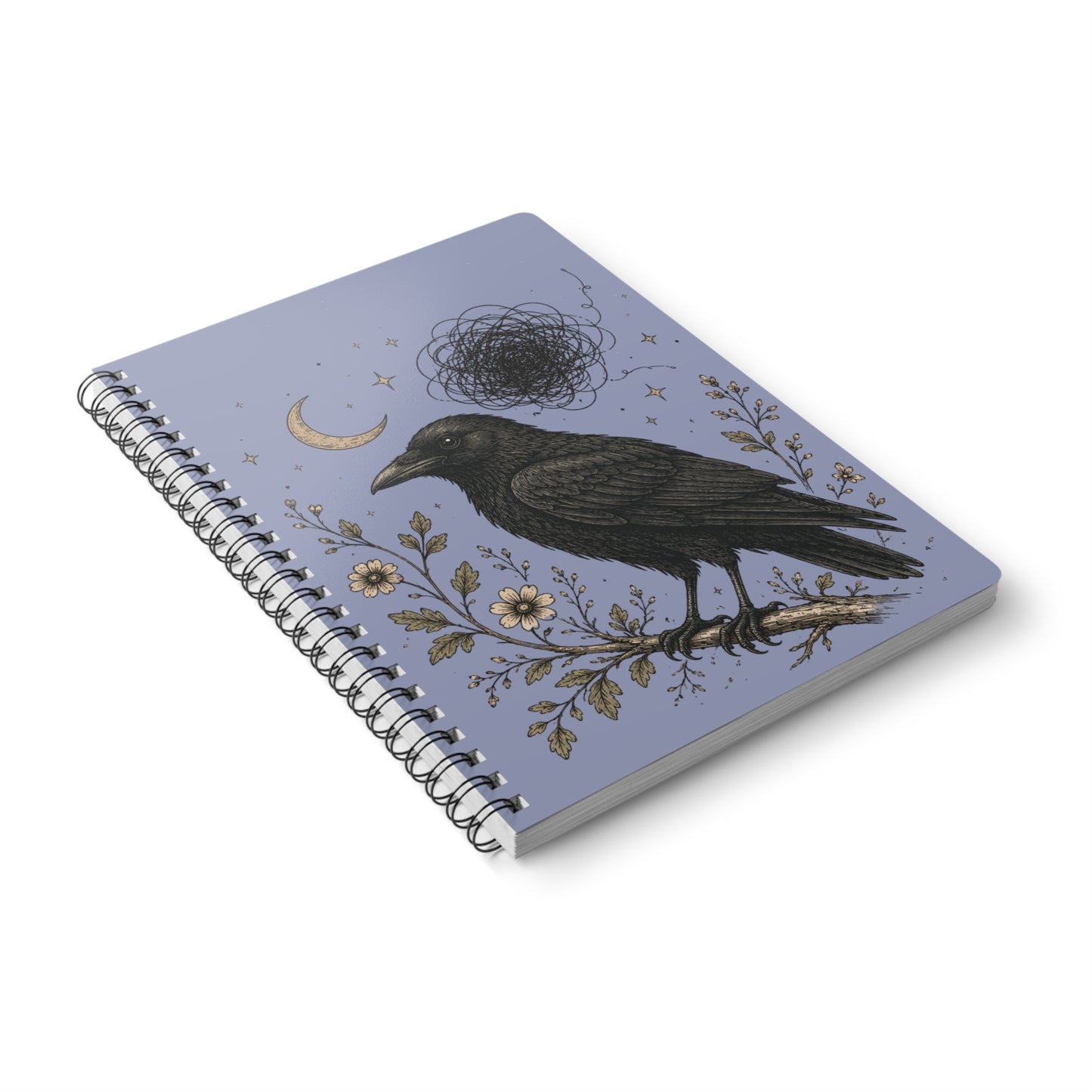 Raven Moon A5 Spiral Notebook