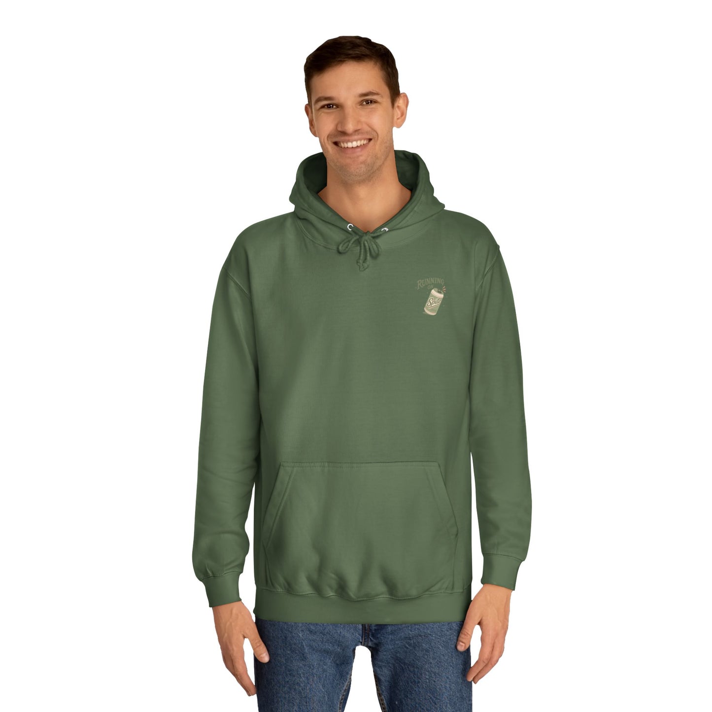 'Running on Spite' - Retro Soda Can Graphic College Hoodie