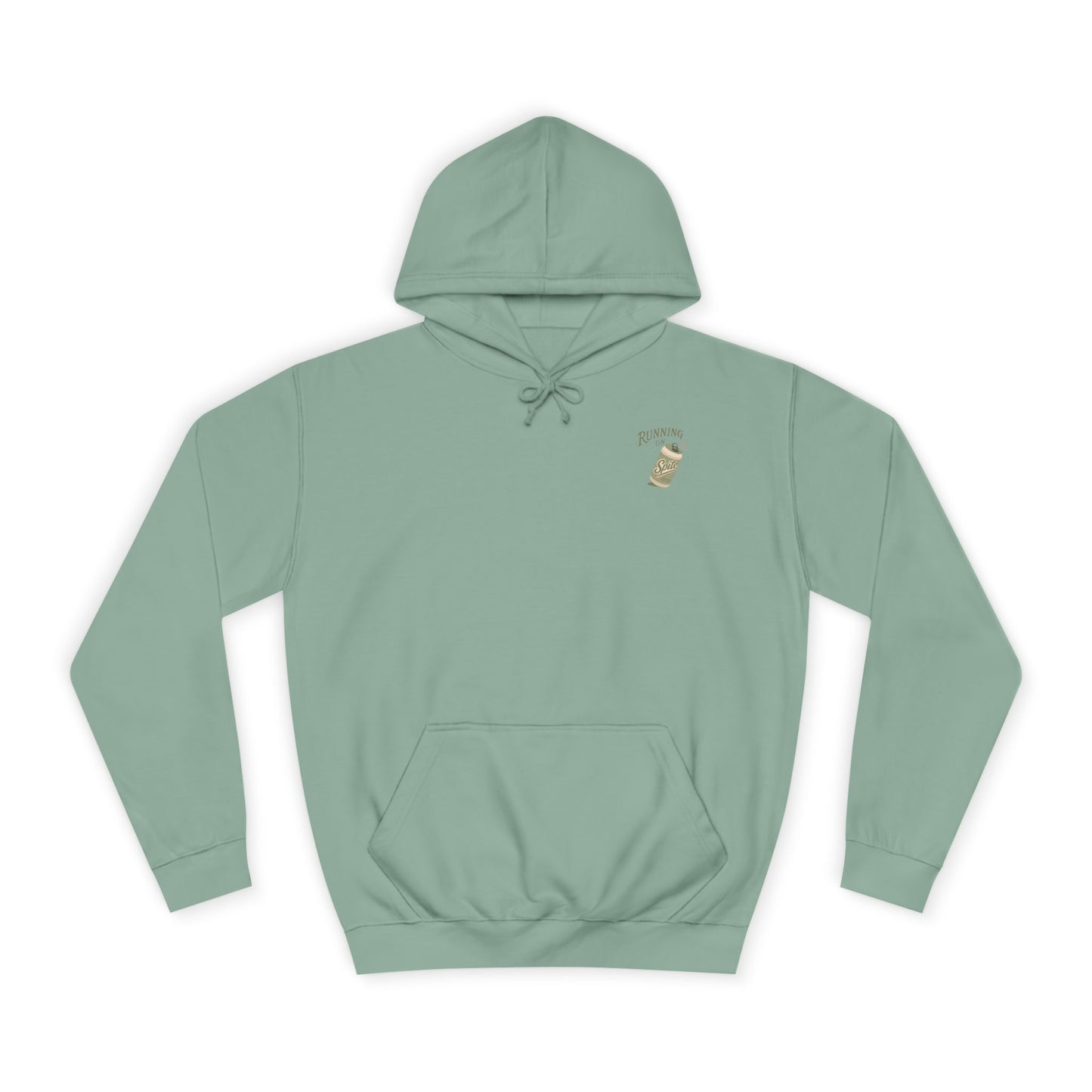 'Running on Spite' - Retro Soda Can Graphic College Hoodie