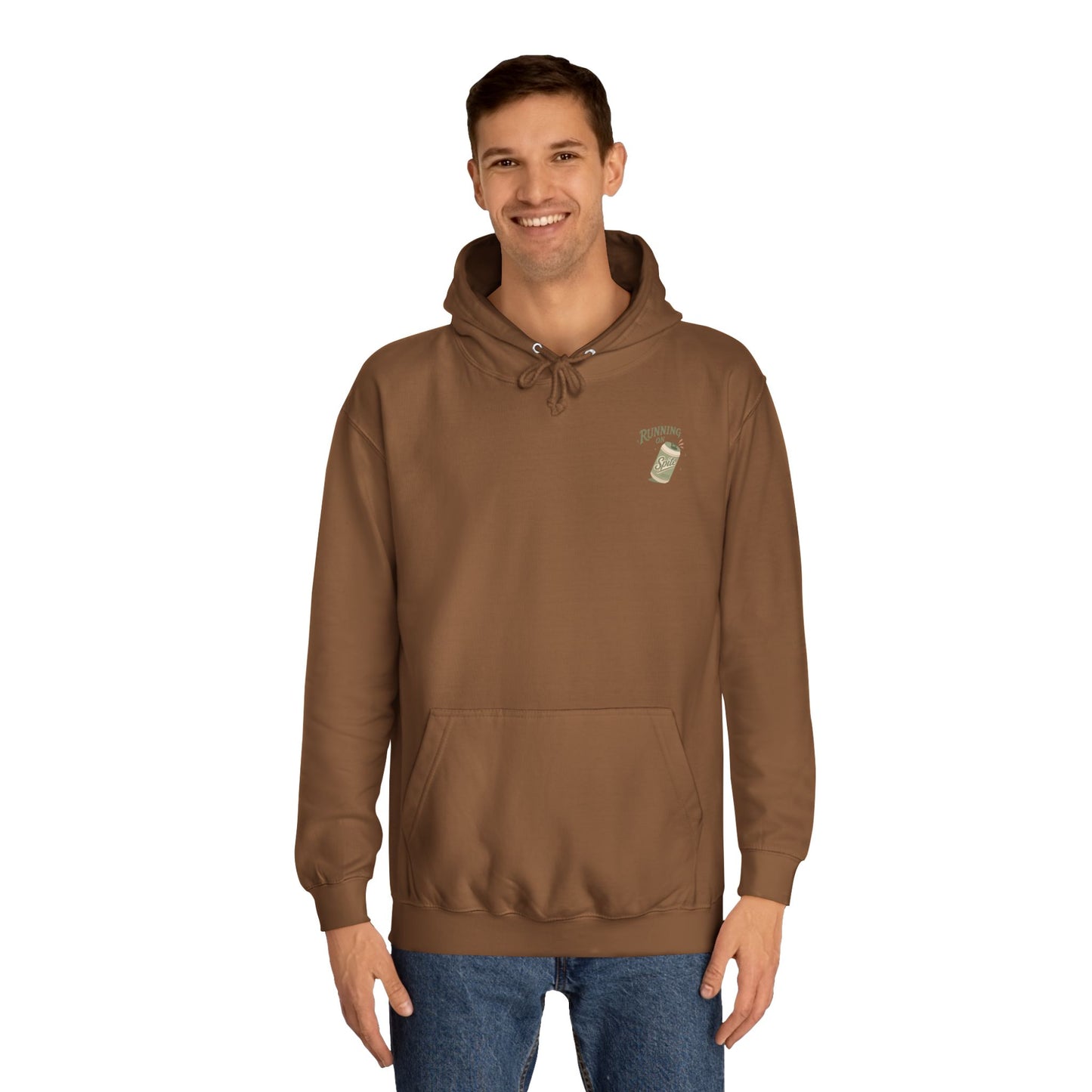 'Running on Spite' - Retro Soda Can Graphic College Hoodie