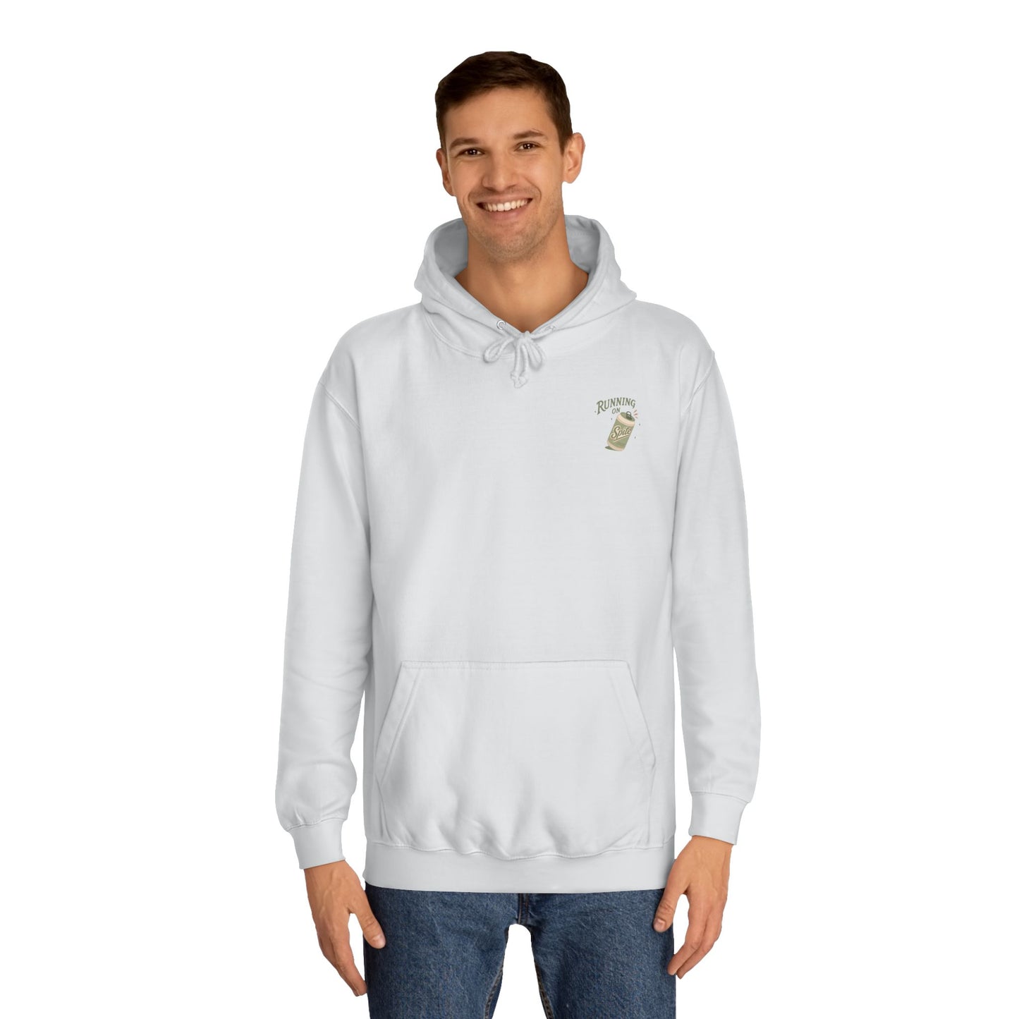 'Running on Spite' - Retro Soda Can Graphic College Hoodie