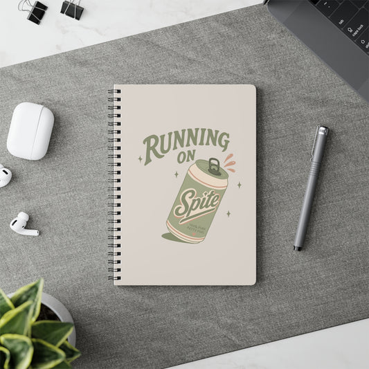 Running On Sprite A5 Spiral Notebook