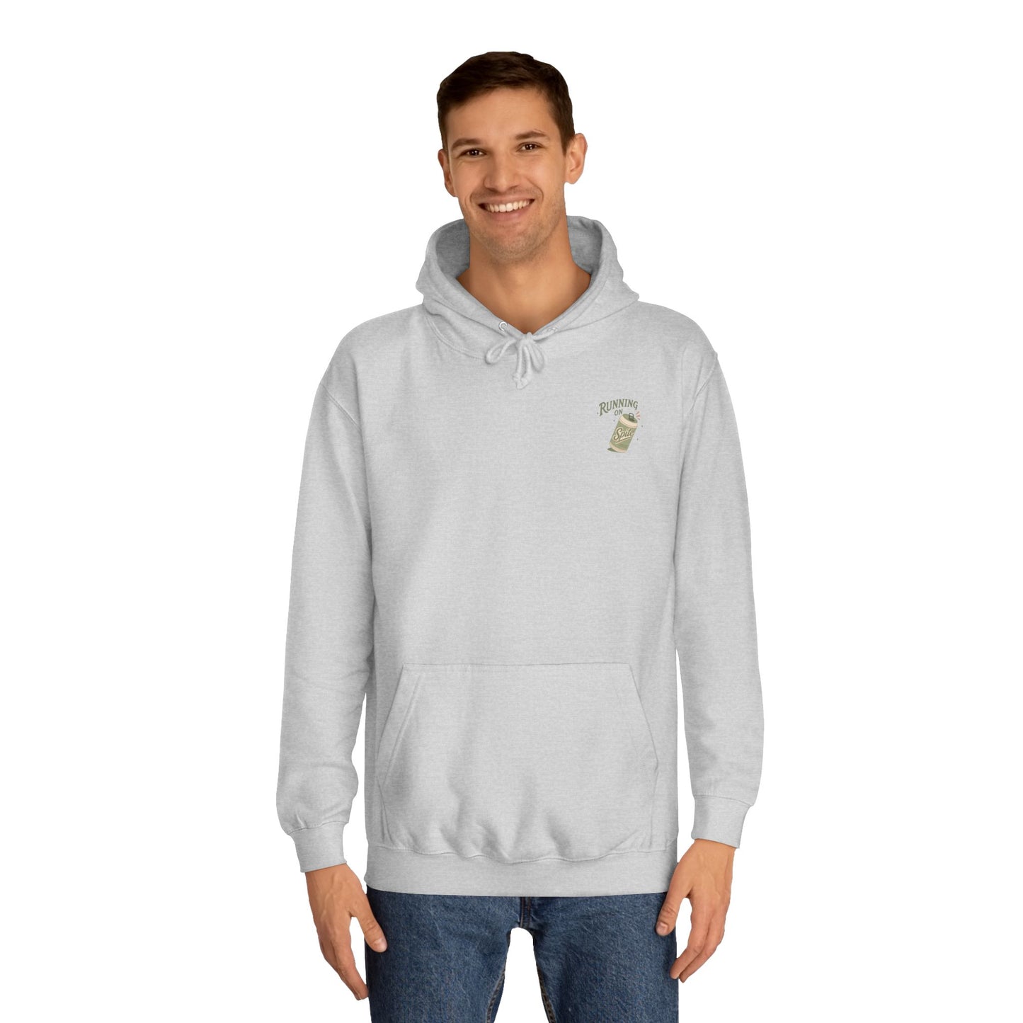 'Running on Spite' - Retro Soda Can Graphic College Hoodie