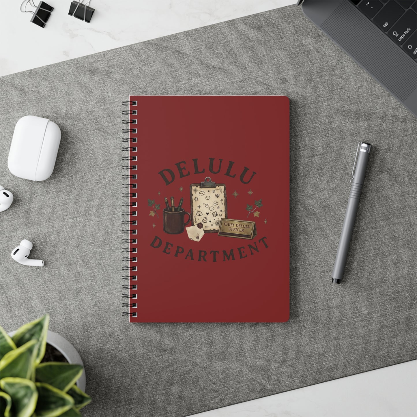 Delulu Department A5 Spiral Notebook