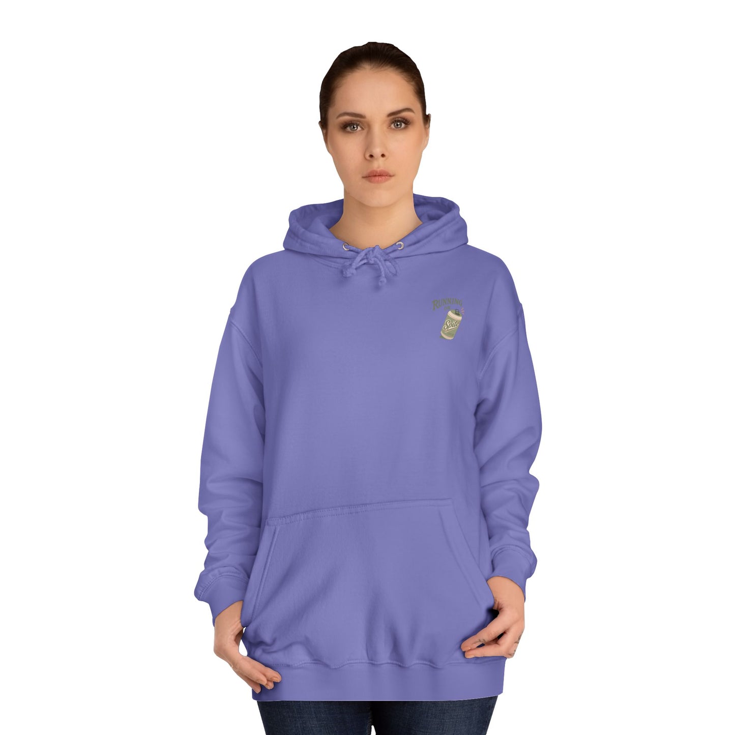 'Running on Spite' - Retro Soda Can Graphic College Hoodie