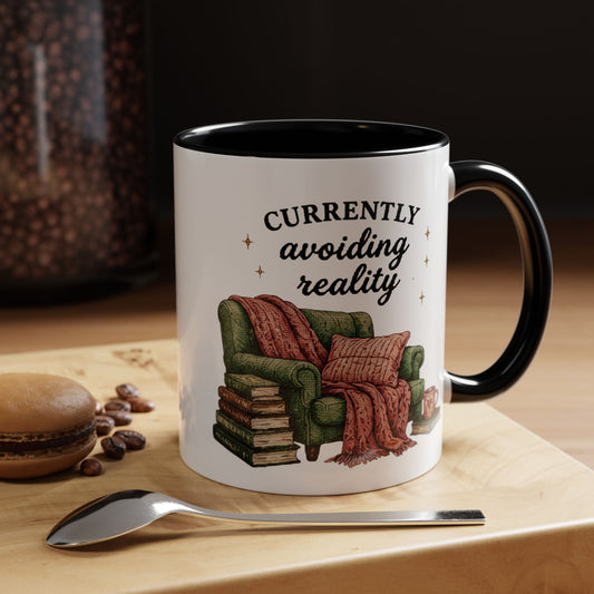 Currently Avoiding Reality Accent Coffee Mug   (11/15oz)